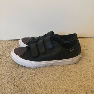 Vans leather black Velcro